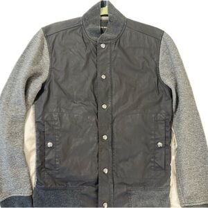 Banana Republic | Men's Black and Gray Bomber Jacket | Size Small |